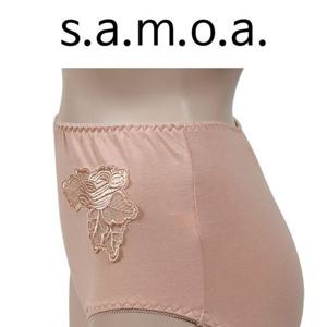 삼각 우아한 포인트 플라워 사모아 맥시팬티