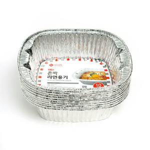 [도토로]롯데 이라이프 은박 라면용기 10p 일회용 은박용기
