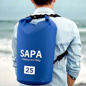싸파 방수백 드라이백 블루 25L 물놀이 수영 가방