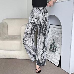 [블로썸스틸] SD-240552 페인팅 밴딩 여름 쿨 통바지