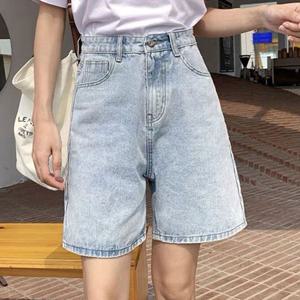 하이웨스트 데님 반바지 버뮤다 팬츠 여름 청반바지