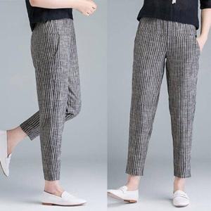 [잇백잇슈]컴포트줄무늬밴딩팬츠 9부 봄 여름 가을 여성데일리룩