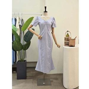 [포커스]  24FM4E9OP5868_튤립넥 머메이드 라인 원피스