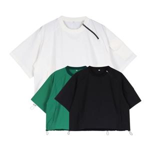 럭스골프 여성 스트리트 지퍼 포켓 반팔 아노락 PF4M606W