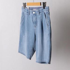 빅사이즈사랑해요 D969L405 데미지드데님5부팬츠 LO