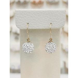 볼라레 세이브존03 볼라레 14K지에프 10mm화이트미러볼 후크귀걸이 SAVSSS1548