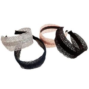 [이거찜] 레이스 머리띠 헤어밴드 플로럴패턴 반다나 꽃자수