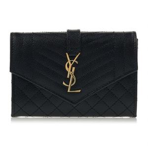 [생로랑] 여성 마틀라세 모노그램 스몰 엔벨로프 651026 BOW91 1