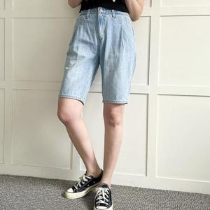 빅사이즈 406 이지밴드면청반바지 DLOP301