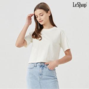 [르샵]무지 크롭 반팔 티셔츠 (DO1LW016A)