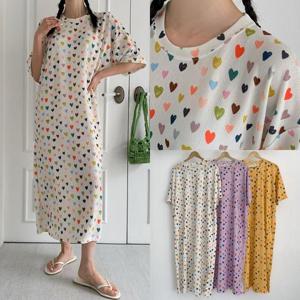 위쉬몰 MA 버블하트롱반팔원피스(S255H406) 빅사이즈