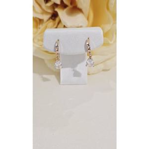 로이드 14K 물방울 큐빅 원터치 귀걸이 LOSN2234G