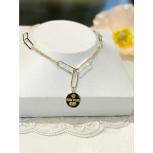 미니골드 14K 뉴욕코인 링크 팔찌 BRTM4010