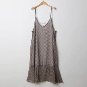 아이우먼 패턴끈나시롱원피스 IRJ217M406 빅사이즈