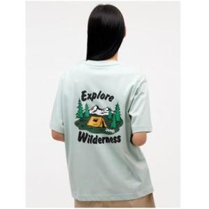 Jeep 지프 남여공용 텐트 자수 아트웍 지프반팔티6_JO2TSU1076SG