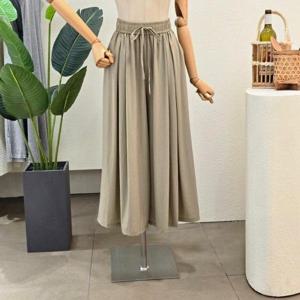 [포커스]  FM4E7PT02699_주름 밴딩 와이드 팬츠