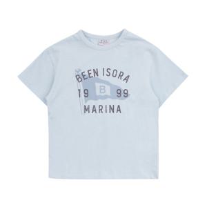 [빈]스카이블루 프린팅 반팔 티셔츠BY33TS02SB