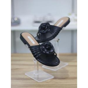 바이로쏘 세이브존06 플라워 장식 플랫굽 1cm 뮬 샌들 (BY)24S11903BE3