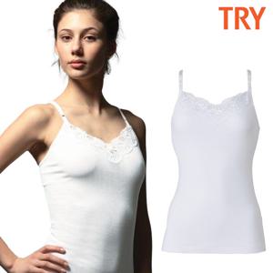 트라이 TWCAE21 빅사이즈 여성 교복 순면 캐미솔 1종(85~105)