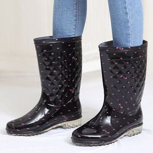 땡땡이장화 615 여성장화 투명 방수