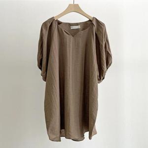 아이우먼 제이린넨애플블라우스 SMS378M407 빅사이즈