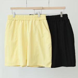 빅사이즈사랑해요 S374L407 썸머절개밴딩반바지 LY