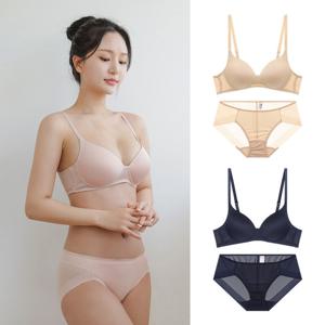 비너스 자스민 메쉬 노와이어 몰드 풀컵 브라 팬티 세트 JBR8011S