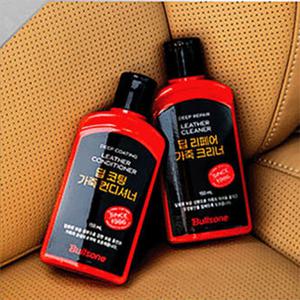 불스원 천연가죽 풀케어 2종세트 /가죽왁스/가죽크리너