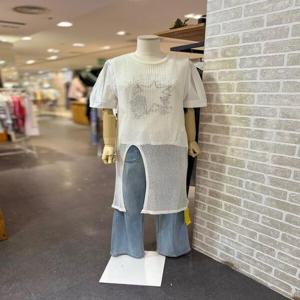 [레코브]LC31D7KO510X_그물 니트 원피스