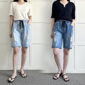 위쉬몰 LO 난스판데님4부반바지540(P525H407) 빅사이즈