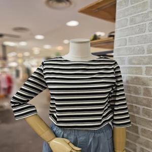 [레코브]LC41D9ST038X_스트라이프 7부 티셔츠