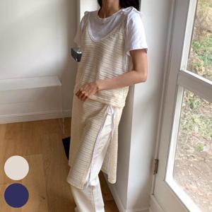 빅사이즈사랑해요 S431L407 레이어드슬릿치마투피스 DD