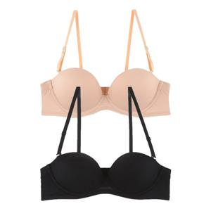 [섹시쿠키]심플 반컵브라 오프숄더 믹스매치2종택1SCWBT005