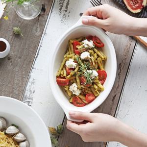 시라쿠스 뉴욕 화이트 손잡이 타원볼 25cm