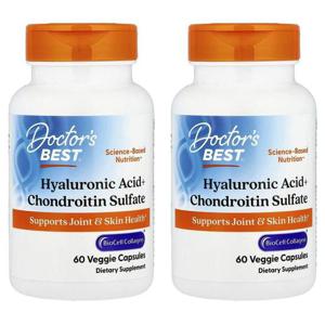 해외배송 Doctors Best 닥터스베스트 히알루론산 콘드로이틴 설페이트 Veggie Caps 60정 2개