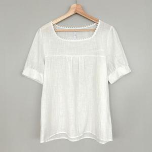 아이우먼 버니레이스코튼블라우스 GOQ955M407 빅사이즈