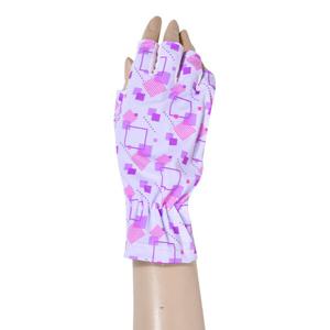 [Sogot]UV차단 네모패턴 여성 다목적 반손장갑 0011sf