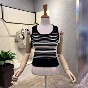 [ab.f.z]AOY3HW322_배색 민소매 크롭 니트