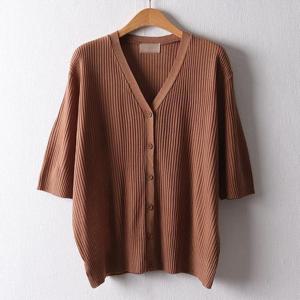 아이우먼 심플골지썸머가디건 RMF024M408 빅사이즈