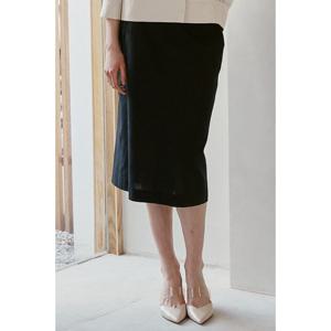 [유닛]린넨 혼방 에이치 라인 스커트 [UFI2-WBS28AN]