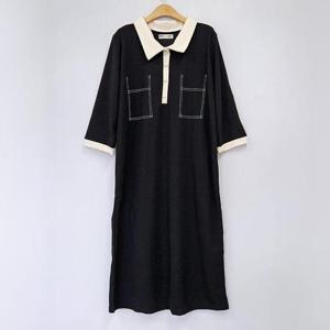 아이우먼 크레용카라스티치원피스 BSS546M408 빅사이즈