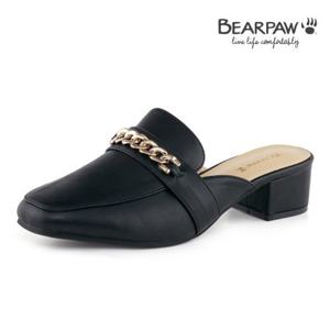 [베어파우(슈즈)]GISELLE 여성 데일리 키높이 쿠션 블로퍼 K1764001NC-W 블랙