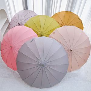 파스텔우산 로에드 튼튼한 자동 16살대 파스텔 장우산 대형 우산