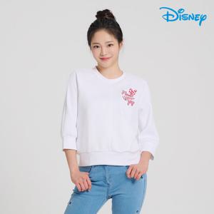 [디즈니골프]여성 7부 소매 캐릭터 라운드 맨투맨 티셔츠 DO1LTR012