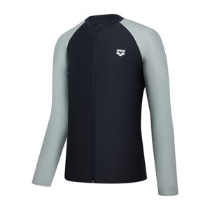 [아레나]선셋 릴렉스핏 집업 래쉬가드 A4BM1RR48BLK-IDG