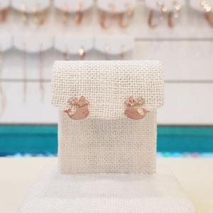 볼라레 세이브존01 20대후반여자선물 돌고래 큐빅 귀걸이 spe529