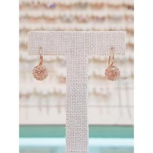 볼라레 세이브존01 100% 실버 8mm 미러볼 오스트리아 스톤 링 귀걸이 SE353