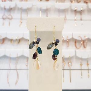 볼라레 세이브존01 핸드메이드 그린젬스톤 14k귀걸이 GG303