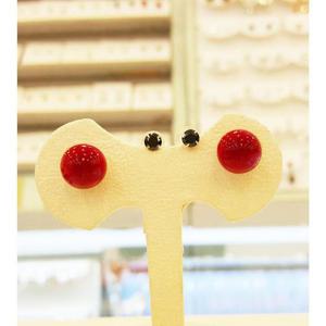 볼라레 세이브존01 14K오닉스+산호8mm귀걸이 GE164