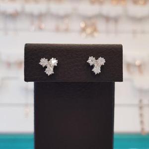 볼라레 세이브존01 여자친구100일선물 삼각 큐빅 피어싱 귀걸이 SSP556